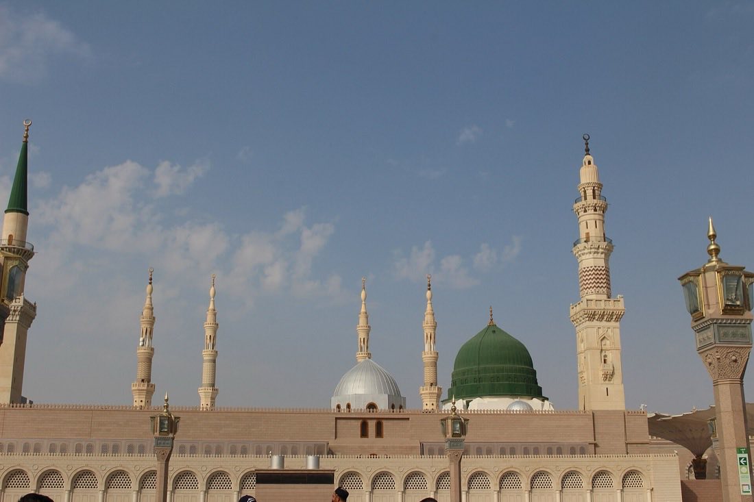 The Green Dome at Masjid an-Nabawi.